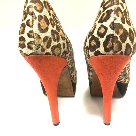 đ EnzoâAngioliniâanimalâprint platformââheelsâSzâ8.5 - Picture 6 of 7